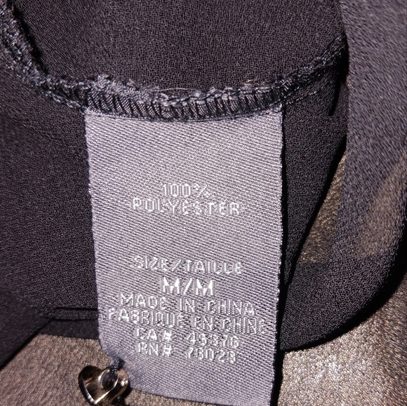 New Lace Yoke Mock Neck Blouse - Picture 4 of 6